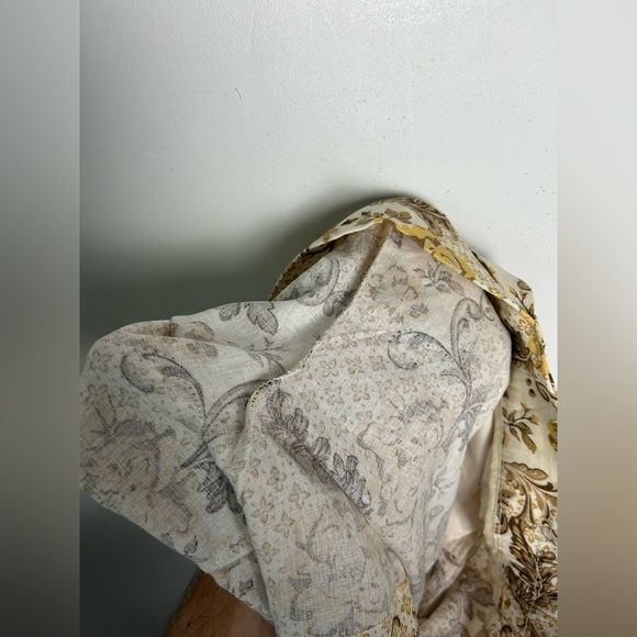 Madison D Amelie 10 Linen High Waist Shorts Feminine Summer Floral Vacation - Picture 12 of 13